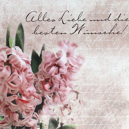 Floristik24 Přání k narozeninám s obálkou 10,5 cm x 10,5 cm 6ks