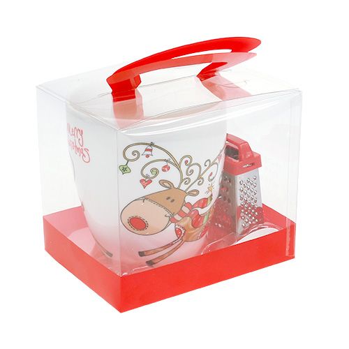 Floristik24 Dárkový pohár se soby 1p