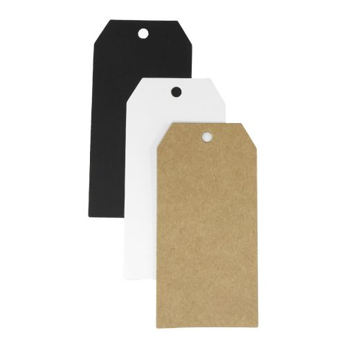Jmenovky na dárky ozdobné visačky papírové 4×8cm 250ks