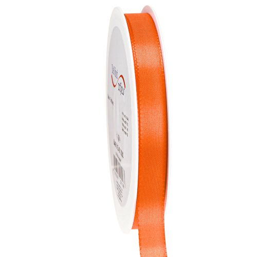 Floristik24 Dárková stuha oranžová stuha ozdobná stuha 15mm 50m