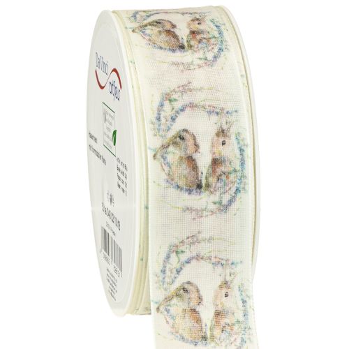 Dárková stuha Velikonoční stuha králíci 40mm 18m