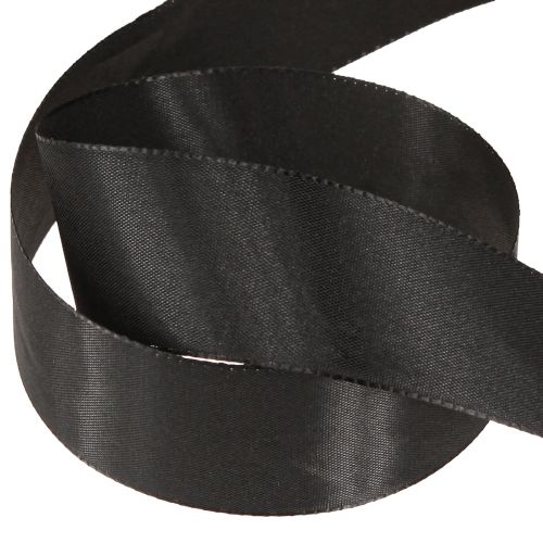 položky Dárková stuha černá smuteční stuha ozdobná stuha 40mm 50m