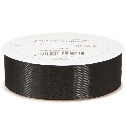 položky Dárková stuha černá smuteční stuha ozdobná stuha 40mm 50m