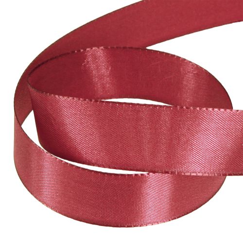 položky Dárková stuha taftová stuha ozdobná stuha bordó 25mm 50m