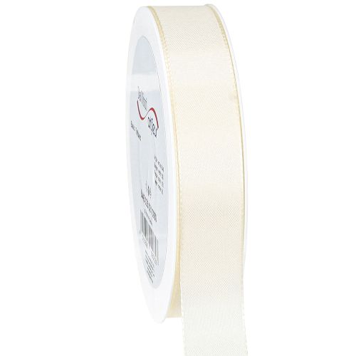 položky Dárková stuha a ozdobná stuha krémová taftová stuha 25mm 50m