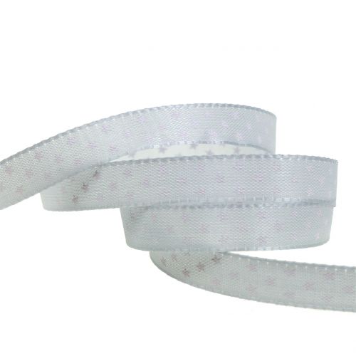 Floristik24 Dárková stuha šedá 10mm 25m