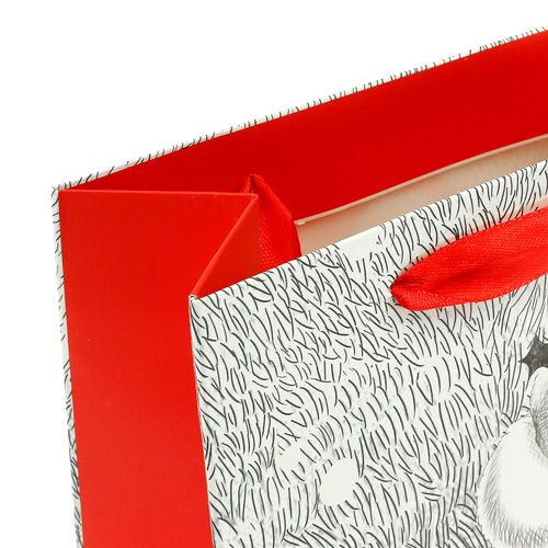 Floristik24 Dárkový sáček Santa 24 cm x 18 cm x 8 cm