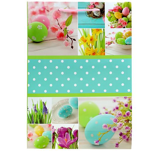 Floristik24 Dárková taška velikonoční motiv 18cm x 23cm 1ks