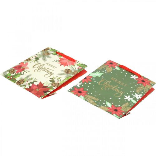 Floristik24 Dárkové tašky Vánoční dárková taška Merry Christmas 32x26cm 2ks