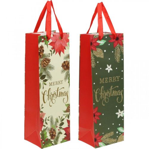položky Dárkové tašky Vánoční dárková taška Merry Christmas 12×36cm 2ks
