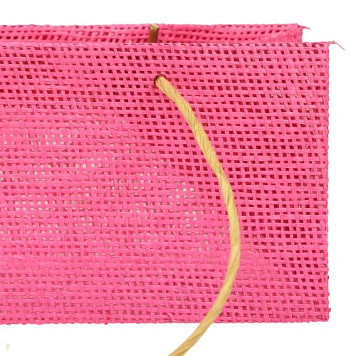 položky Dárkové tašky s uchy papírově tkaný vzhled barevně 20×10×10cm 6ks