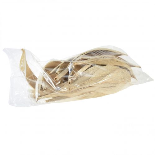 položky Kokosové skořápky, bělené kokosové listy, 22-42 cm, 25 kusů
