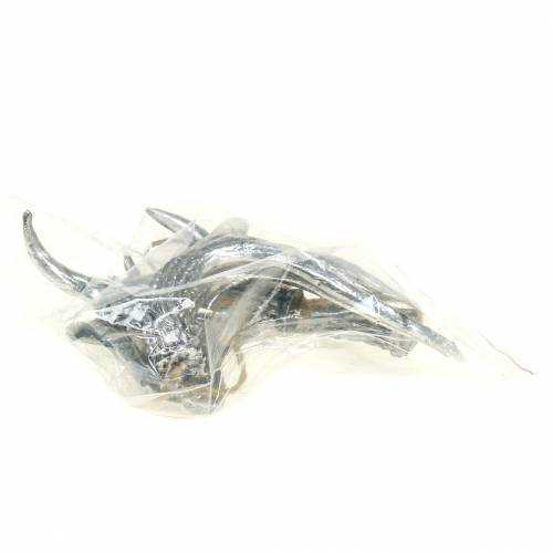 položky Ozdobný věšák parohy stříbrný-starožitný 12cm x 11cm 4ks