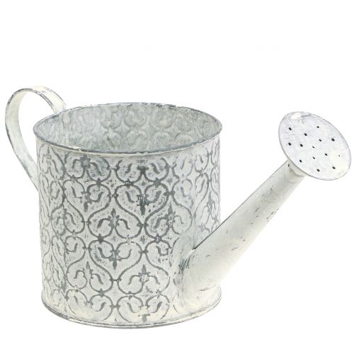 Květinová konev pozinkovaná krémová praná Ø13cm H13cm | Floristik24.cz