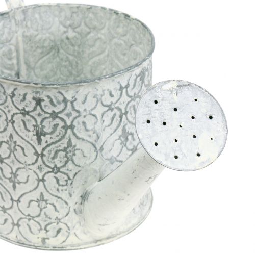 Květinová konev pozinkovaná krémová praná Ø13cm H13cm | Floristik24.cz