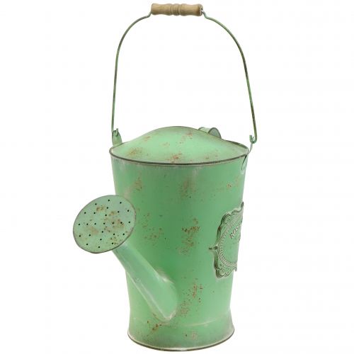 Floristik24 Dekorativní konev starožitný vzhled zelená Ø19cm H30cm