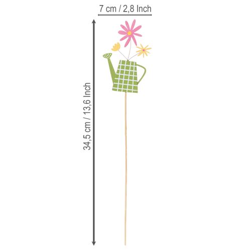 položky Dekorace z konví na zalévání pro jarní výzdobu zahrady nebo květináčů (12 kusů)