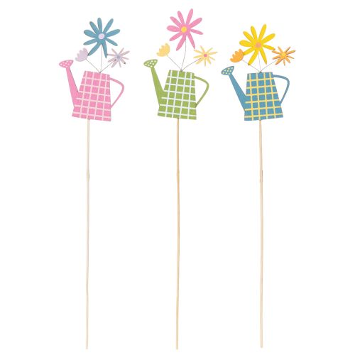 položky Dekorace z konví na zalévání pro jarní výzdobu zahrady nebo květináčů (12 kusů)