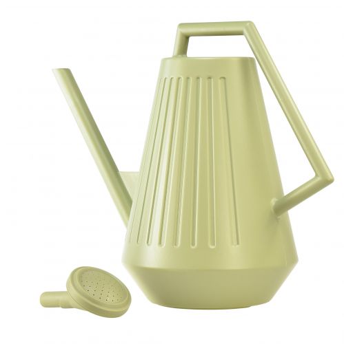 položky 9l konev na zalévání v olivově zelené barvě s odnímatelnou růžicí, praktická pro péči o zahradu a květiny, robustní, 42 cm