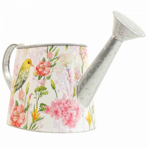 Floristik24 Dekorativní konev kovová na osázení, konev H16cm