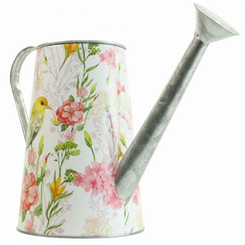 Floristik24 Dekorativní konev kovová na osázení, konev H22cm