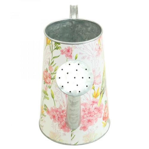 Floristik24 Dekorativní konev kovová na osázení, konev H22cm