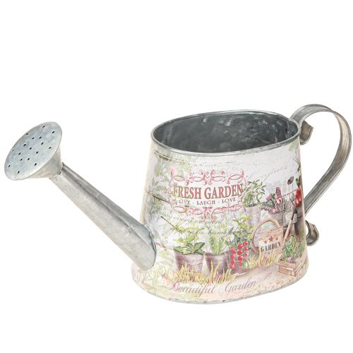 položky Dekorace konev stříbrná kovová Fresh Garden 30x11x14,5cm