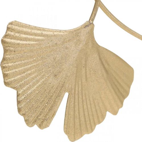Floristik24 Ginkgo list kovová dekorace zlatá ozdobná zátka 14cm 12 ks