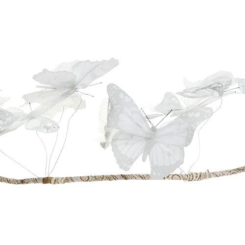 položky Girlanda s motýly bílá 154cm
