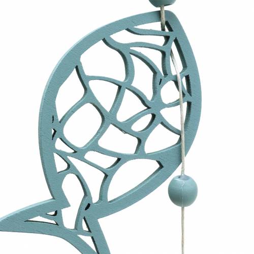 Floristik24 Deco girlanda námořní ryba a perly modrá bílá 120cm