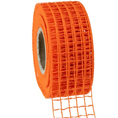 Floristik24 Síťovaná páska 4,5cm x 10m oranžová