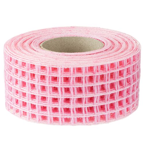 položky Mřížková páska 4,5cm x 10m růžová