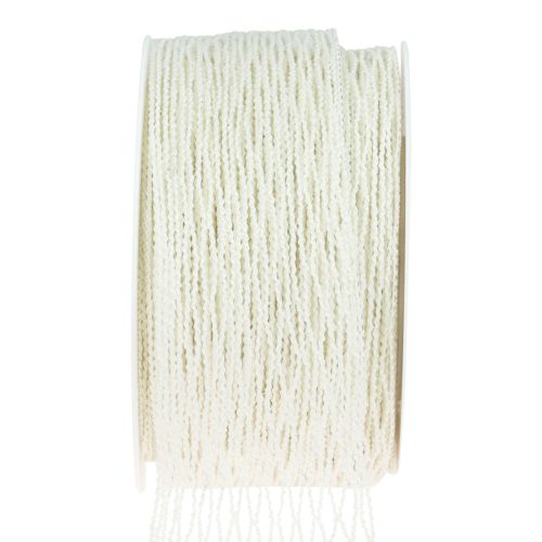 položky Síťová páska, mřížková páska, dekorativní páska, bílá, vyztužená drátem, 50 mm, 10 m