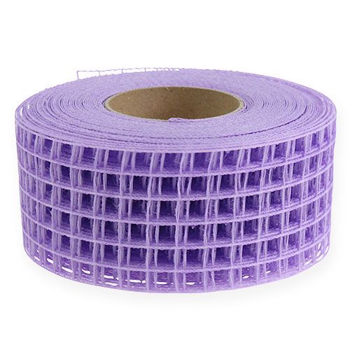 Floristik24 Síťovaná páska 4,5cm x 10m lila