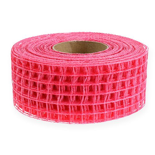položky Síťovaná páska 4,5cm x 10m růžová
