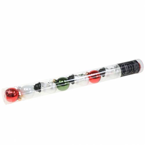 Floristik24 Ozdoby na vánoční stromeček Vánoční koule sněhulák sklo 9ks