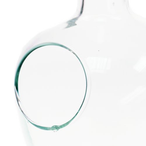 Floristik24 Skleněná lahvová ozdobná nádoba s korkem Ø19cm H30cm
