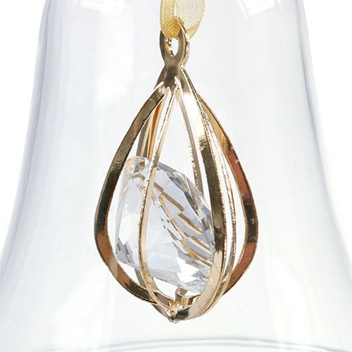 Floristik24 Zvonková nádoba Ø8cm H16cm s diamantem 2ks