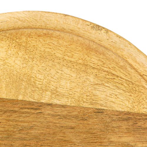 položky Skleněná kopule s dřevěným talířem zdobená sýrovou kopulí Ø22cm H16,5cm