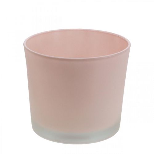 položky Květináč skleněný květináč růžová skleněná vana Ø14,5cm V12,5cm
