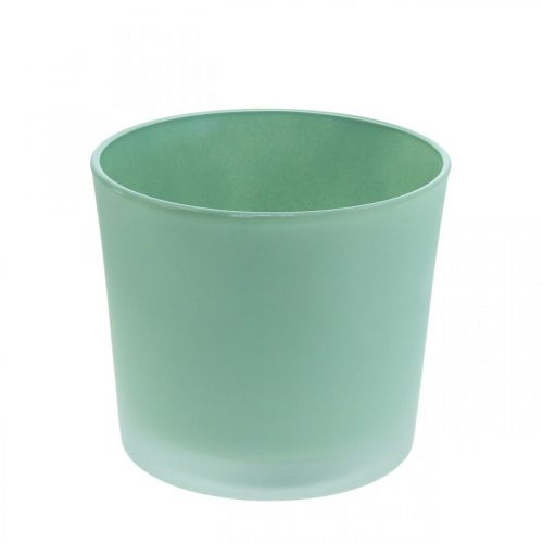 položky Skleněný květináč zelený květináč skleněná vana Ø14,5cm V12,5cm