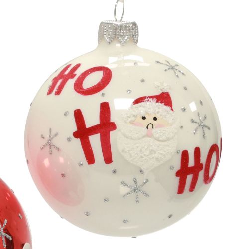Floristik24 Vánoční koule skleněné Vánoční koule na stromeček Santa Claus 6ks