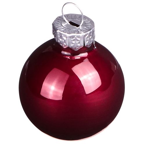položky Skleněné koule Vánoce v Bordeaux mix Ø3cm 22 ks