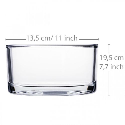 položky Skleněná mísa mísa skleněná čirá Ø15cm V8cm