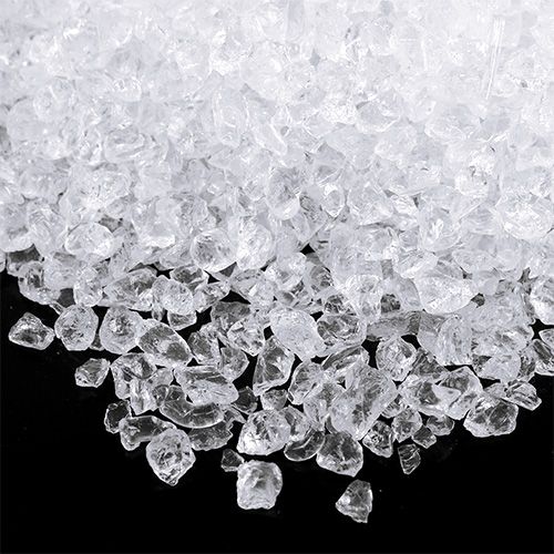 Floristik24 Skleněné kameny 2mm - 4mm přírodní barva 2kg