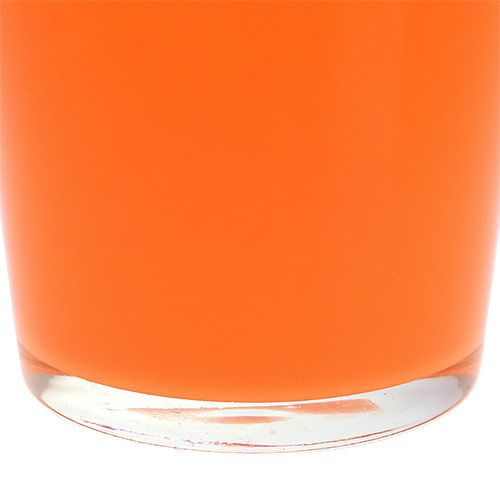 Floristik24 Skleněný květináč oranžový Ø10cm V8,5cm