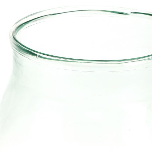 Floristik24 Dekorativní skleněná váza na květiny Ø21cm V23cm