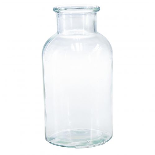 položky Skleněná váza lékárnická láhev retro dekorativní láhev Ø10cm V20cm