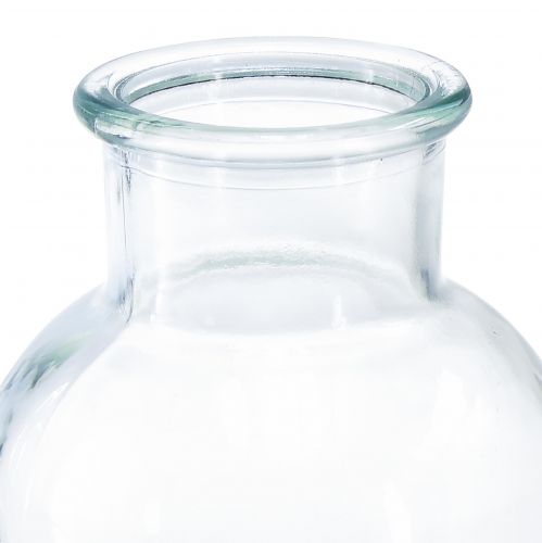 Floristik24 Skleněná váza lékárnická láhev retro dekorativní láhev Ø10cm V20cm