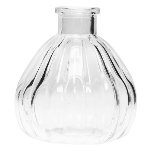 položky Skleněné vázy mini vázy skleněné baňaté čiré 8,5x9,5cm 6 ks